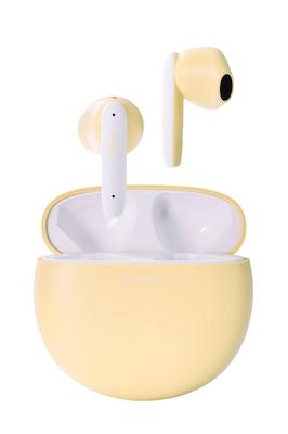 ELECOM Wireless Earphones Earphones Bluetooth Stylish Round Touch Control Inner Ear Compatible Automatic Pairing Charging Macaron Yellow 5.3 SBC/AAC