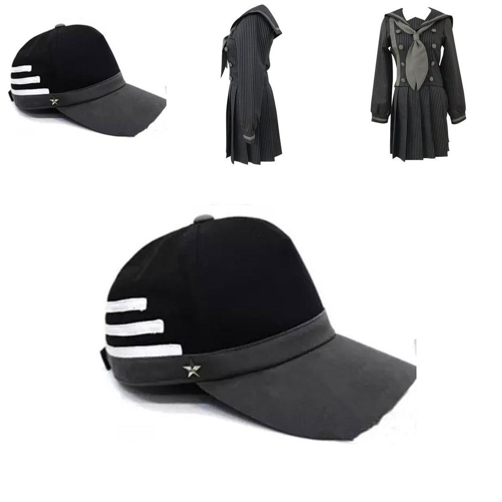 Stylish Anime Danganronpa Saihara Shuichi Cosplay Costume For Women In Black And Gray