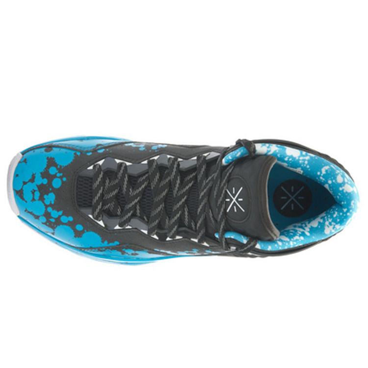 New LiNing WOW 3 Cushioning Mid-Top Basketball Shoes Unisex Blue Black ABAJ013-44