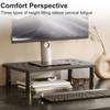 Monitor Stand 3 Height Adjustable Monitor Riser with Airflow Vents Laptop Stand for Desk
