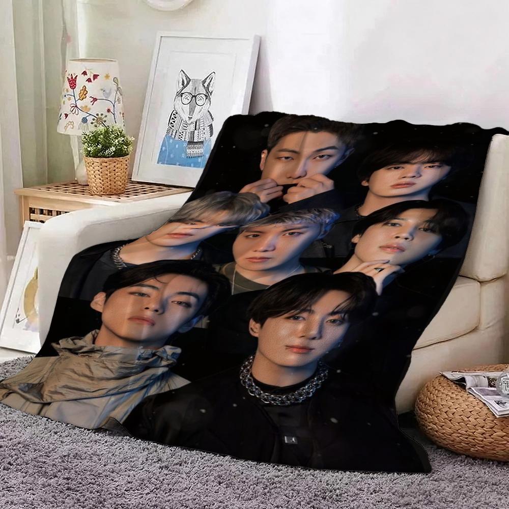 Male Idol Group Portrait Blanket Blanket Suitable For All Seasons Bedroom Sheet Outdoor Plush Blanket