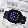 Silicone Strap Quartz Watch Square Analog Watch Korean Style Square Watch  Students