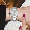 LIGE New Elegant Quartz Women Watches Fashion Stainless Steel Simple Original Wristwatch Waterproof Luminous Square Ladies Gifts