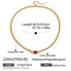 Youthway Vintage Glass Stone Crystal Pendant Necklace For Women  Gold Plated Stainless Steel Necklace Fashion Jewelry Gift
