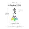 Colorful Luminous Bulb Pendants Genuine Copper Plated Beads Fit Genuine Decorative Charms Bracelet Bead Jewelry Piece Gifts For Women