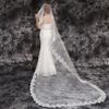 Womens Short Fingertip Length 1 Tier Lace Edge Wedding Bridal Veil Bride Tulle Hair Accessories Without Metal Comb