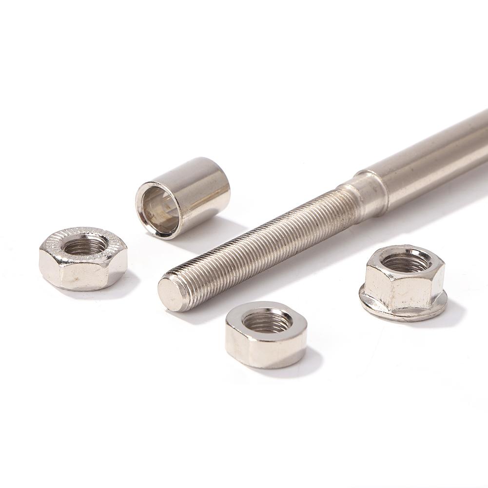 Bike Front Rear Wheel Hub Axle with 2 Bearings Steel Bicycle Spindle Shift Shaft Lever Cycling Replacement Parts