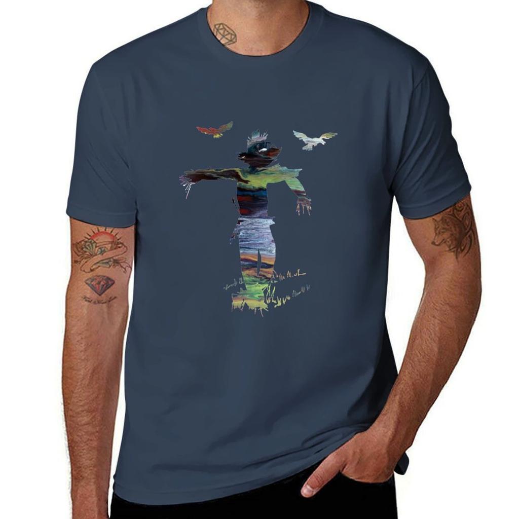 Scarecrow Tshirt Sports Casual Short Sleeve Cotton Tee