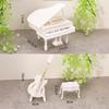 Furniture Figurines Simulated Piano Model Miniature Simulated Guitar  Birthday Gift