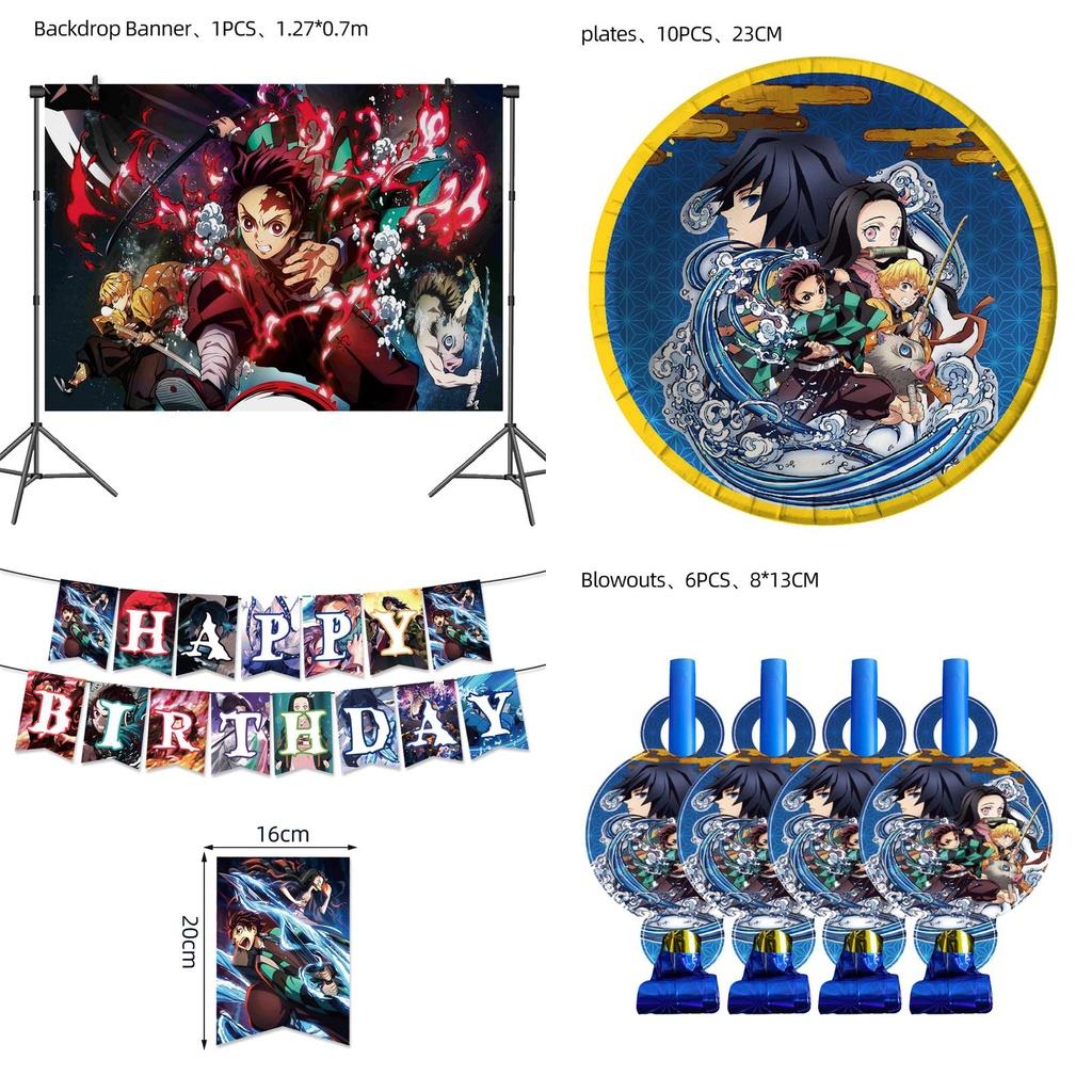 Amazing Demon Slayer Birthday Party Decoration With Safe And Reliable Supplies