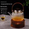 Zen Tea Set: Warm Teapot Heating Base with Alcohol Lamp and Metal Heat Preservation, Ideal for Wine Brewing and Hotel Use.
