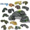 Turtle Tank Sun Deck & Climbing Platform with Stone Slope and Reptile Cave Ornament