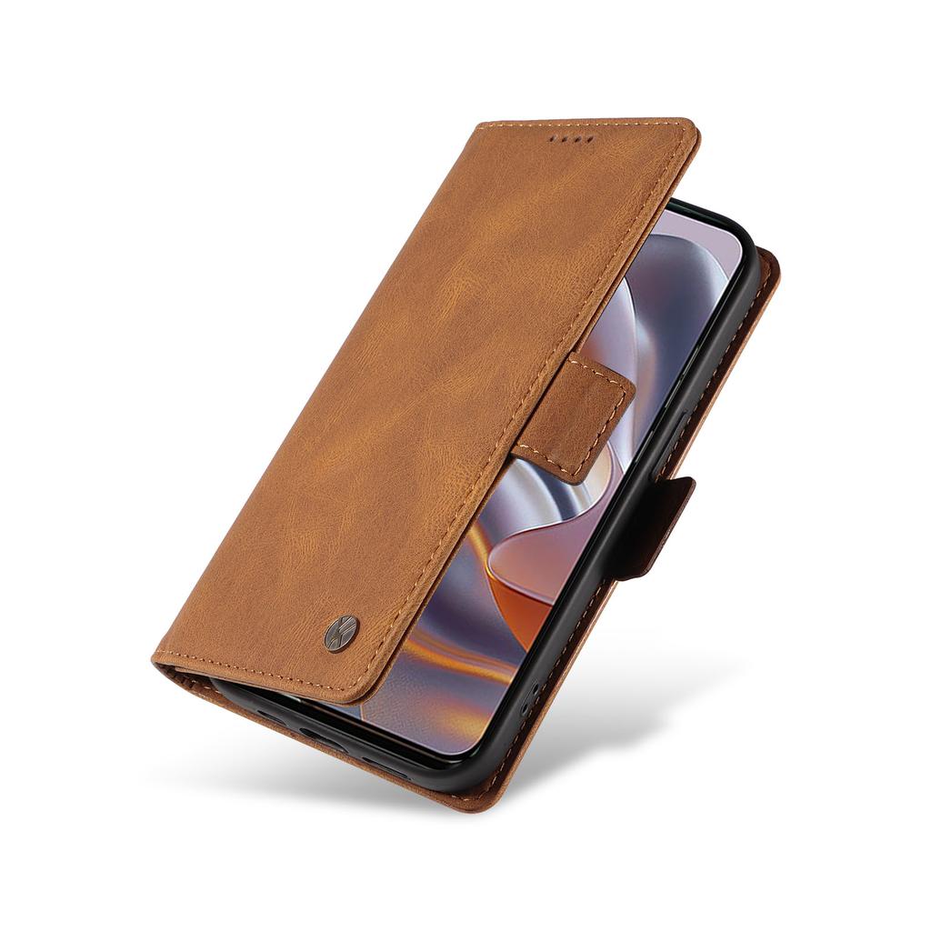 YIKATU YK-005 For Motorola Edge 50 Neo 5G/Moto S50 5G/Thinkphone 25 5G Case PU Leather Wallet Phone Cover Skin Touch Feeling