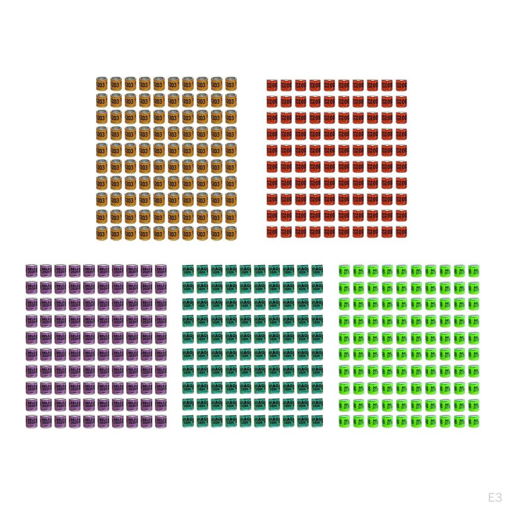 100 Δακτύλιοι Αναγνώρισης Αλουμινίου για Περιστέρια, Περιστέρια, Καναρίνια, Lovebirds Και Ορτύκια (2026).