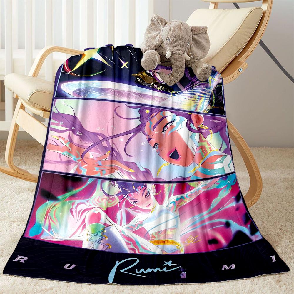 1pc K-pop Glow Blanket Comfortable Soft Lightweight Multi Purpose Blanket for Travel Camping Picnics Sofa Office Bedroom Perfect Gift for Friends