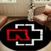 Ramms rock band Fire Logo Round mat, Anti-slip Circle Carpet Chair rug For livingroom,Bedroom, doormat home decor Gift Christmas Gifts