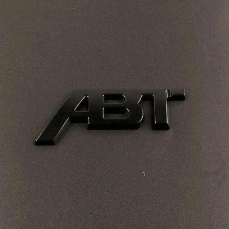 

3D Metal Car Rear Trunk Badge Front Grill ABT Logo Emblem Sticker Decal For Golf RS3 ABT S3 S5 Q5 Q8 A4 B8 A3 8V Sticker 80mm чёрный