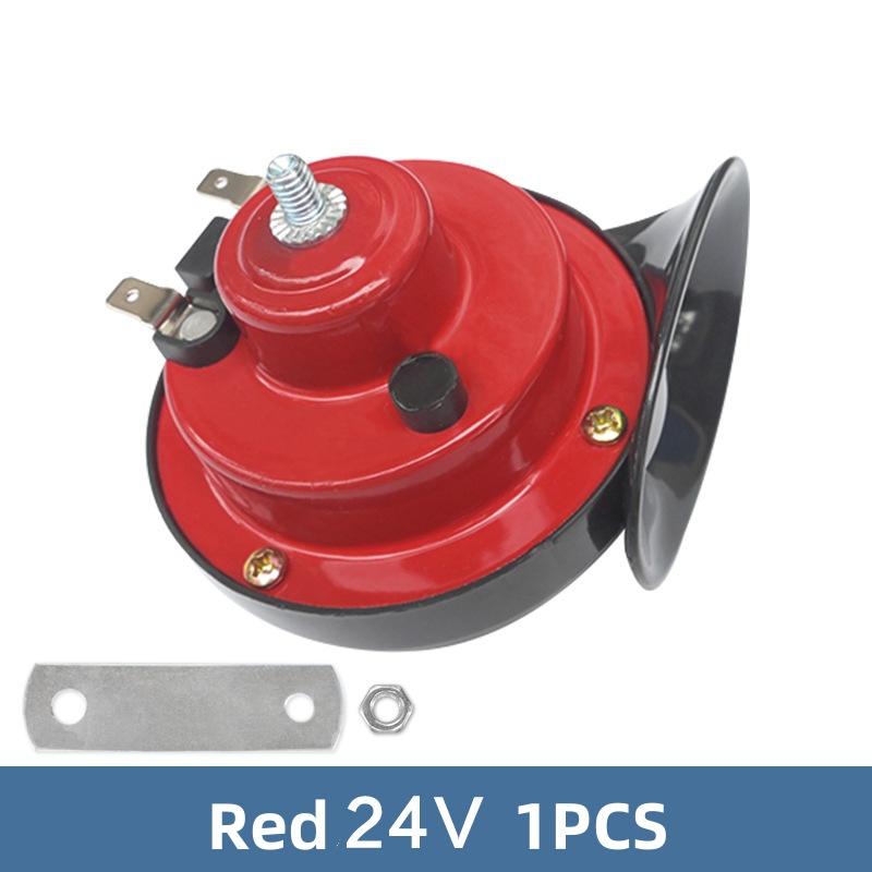 12V 24V 48V Super Loud Motorcycle Waterproof Snail Horn Sound Monophonic Scooters Motorcycle Accessories Electric Moped Horn