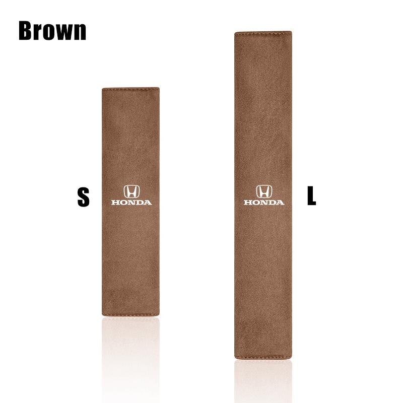 

1Pcs Suede Car Safety Belt Shoulder Cover Seatbelt Pad For Honda N-BOX N-ONE Fit Jazz Civic City Accord Vezel HRV CRV Freed S - 1Pcs