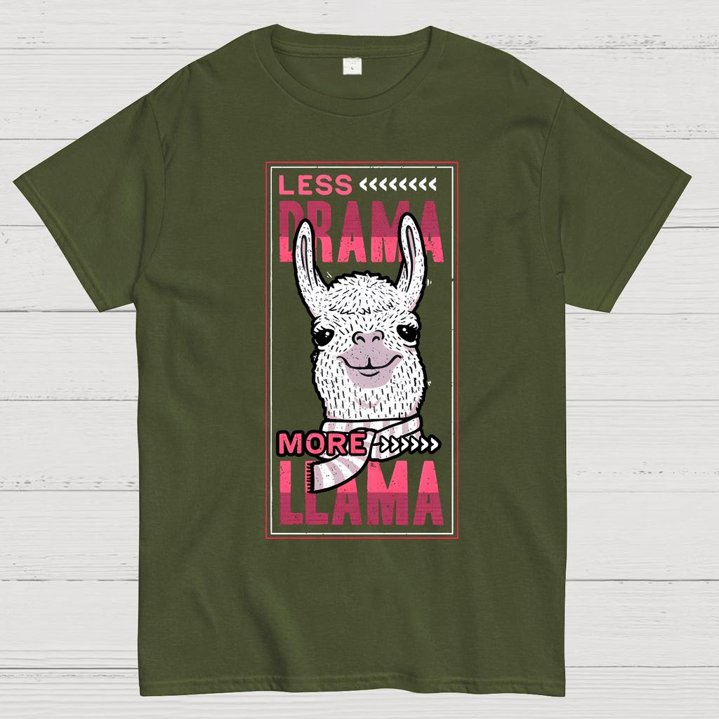 Less Drama More Llama Cotton Summer Casual Cool Loose T-Shirt