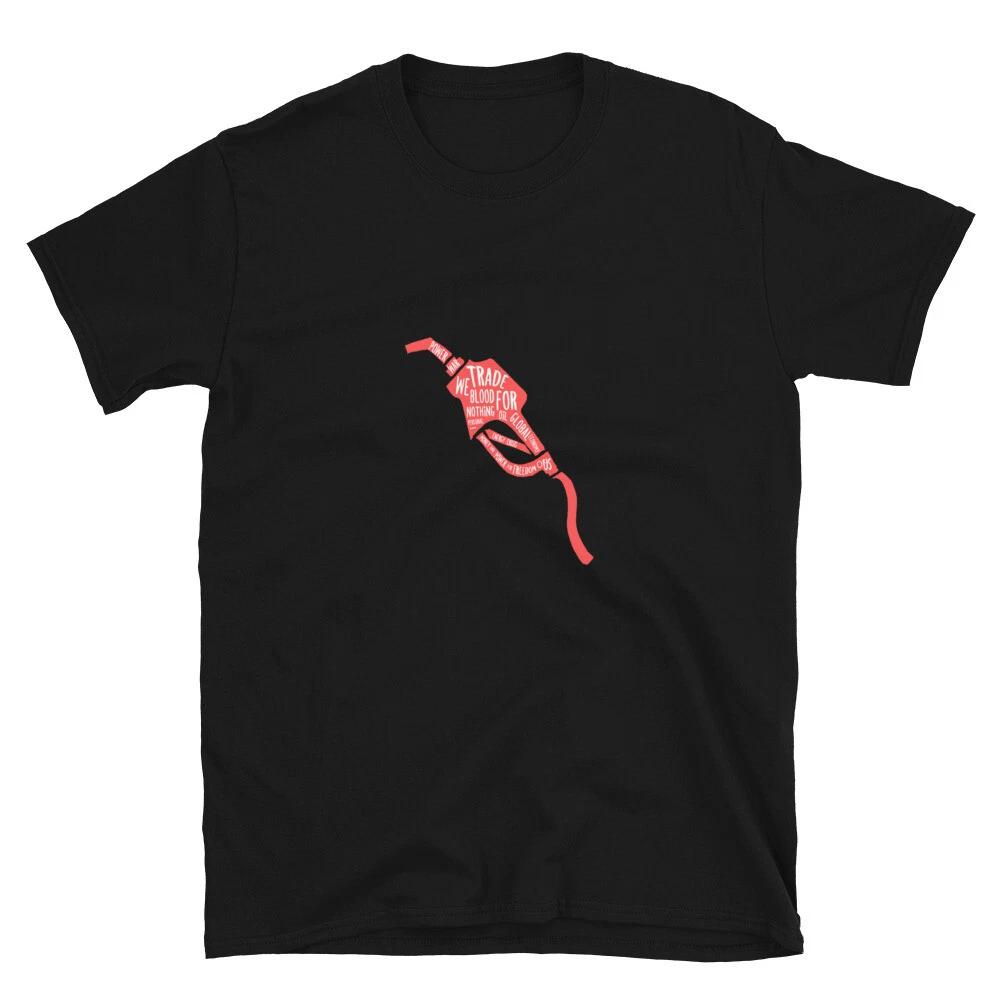 Blood Oil Graffiti Art Protest Classic Fit T-Shirt M