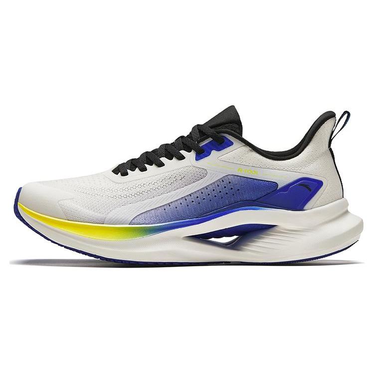 

Anta Mastering The Wind Mesh Cushioning Lightweight Breathable Low top Running Shoes Men s White Blue Black 912425506-2 39