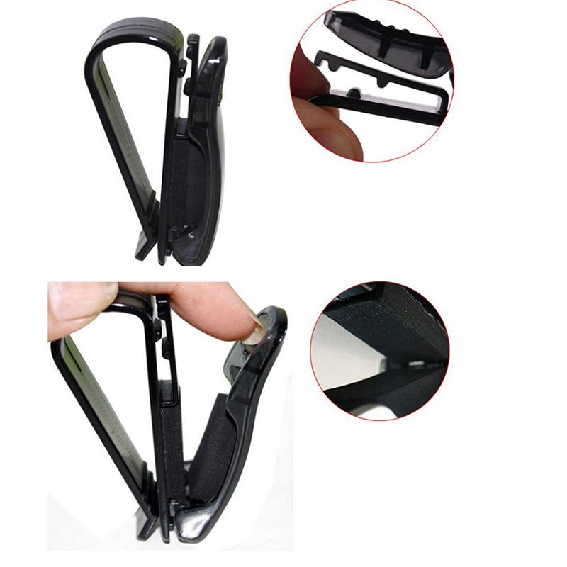 Car Accessories Sun Visor Sunglass Eyeglasses Glasses Card Pen Abs Holder