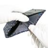 Inden Bill Compartment Coin Navy Blue with White Dragonfly [Inden-ya] Bi-fold Wallet, H, Box-type Purse, Deerskin, Lacquer, Pattern, 2204-14-008