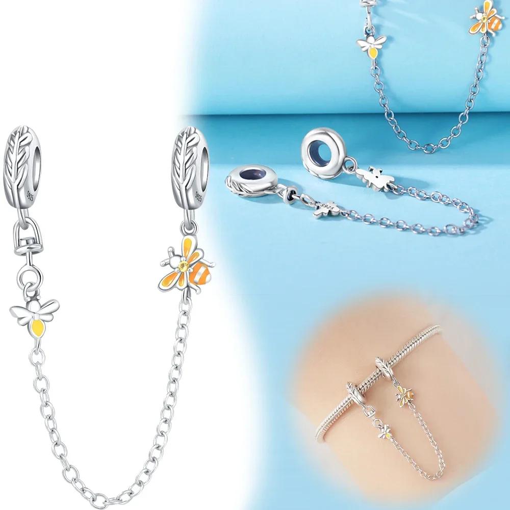 Coppersafety Chain Pendant Series Love Planet Butterfly Bee For Women Diy Bracelet Necklace Jewelry Making Gift