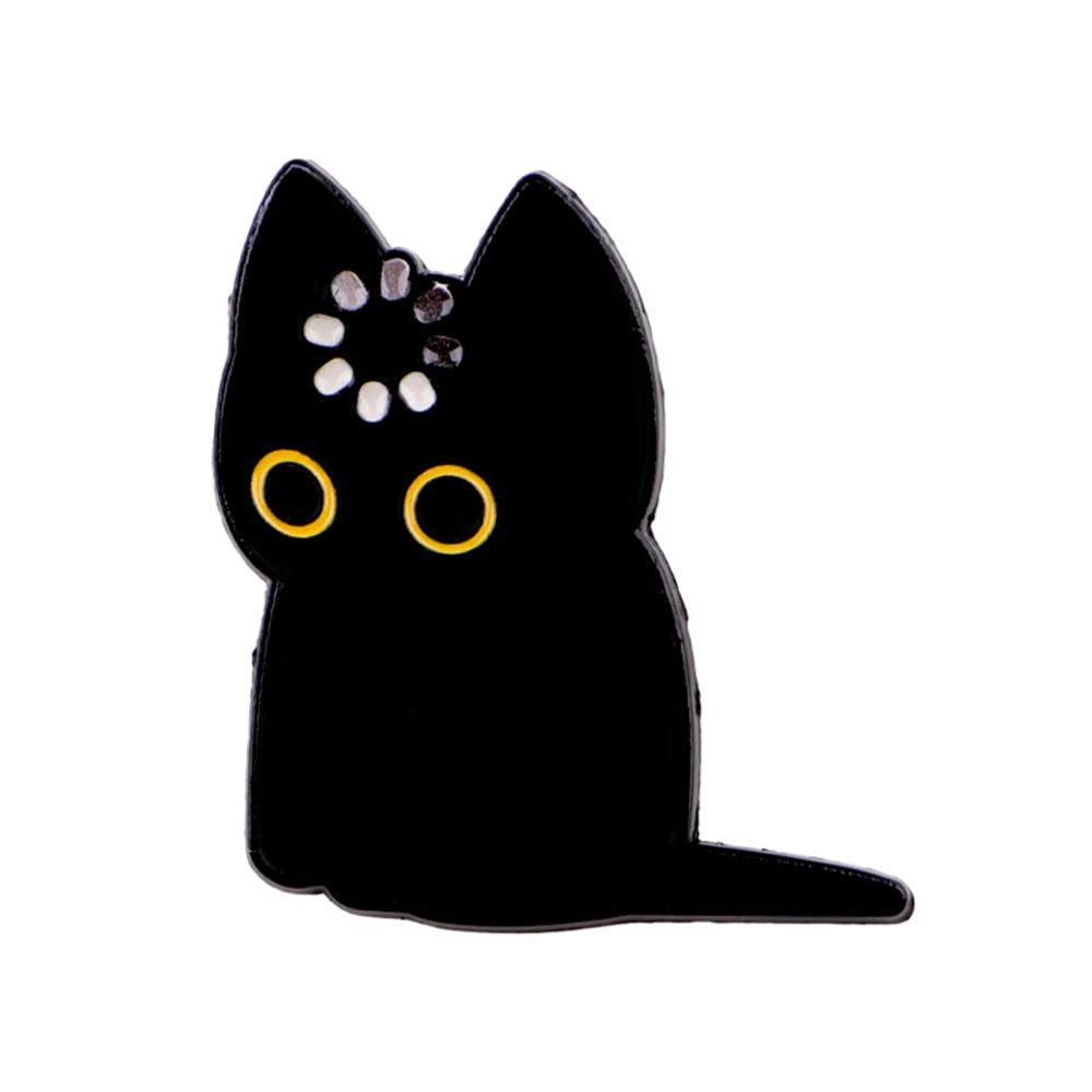 

Loading Loading Black Cat Enamel Pin Metal Multifunctional Cute Brooch Pin Creativity Unique Backpack Badge чёрный