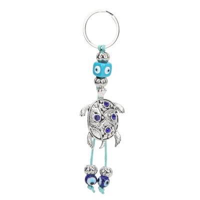 Evil Eye Keychain Tortoise Design Alloy Coloured Glaze Bring Happiness Luck Health Widely Used