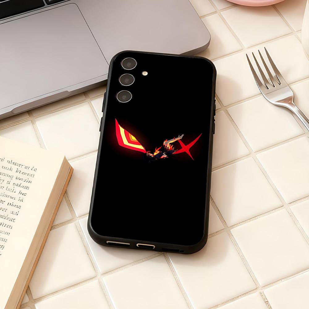 K-Kill La Kill For Samsung Galaxy S23 S24 S25 Ultra S22 Plus S21 Black Soft Case Waterproof Soft Case