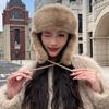 Warmth Extended Ear Protection Hat Thickened Cold Hat Fashion Lei Feng Hat  For Women