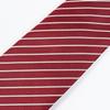 Emporio Armani Made in EM001346 TE13741 F5029 Men's Tie, 7.5cm Wide, 100% Silk, Striped, Bordeaux, Italy, [Used]