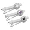Krawattenklammer Funkelnde Strasssteine Abnehmbares Design Kragenclip Hochzeitsanzüge Trauzeugen Business Formelle Anlässe Accessoires