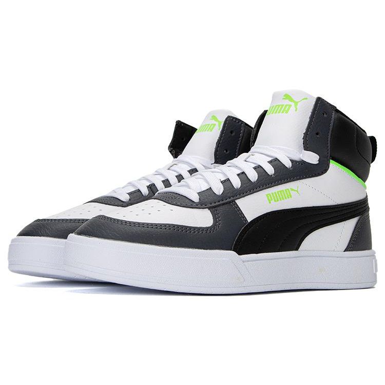 Puma Caven Comfortable Mid-Top Sneakers Unisex Sneakers Black White Green 385843-11