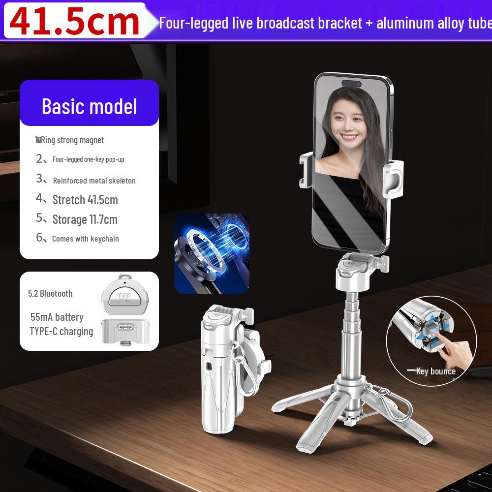 New P15C Magnetic Selfie Stick with Bluetooth Remote – Portable Travel Stand for Photos & Live Streaming