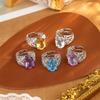 S925 sterling silver ring women's inlaid natural crystal stone topaz retro court style light luxury adjustable hand jewelry