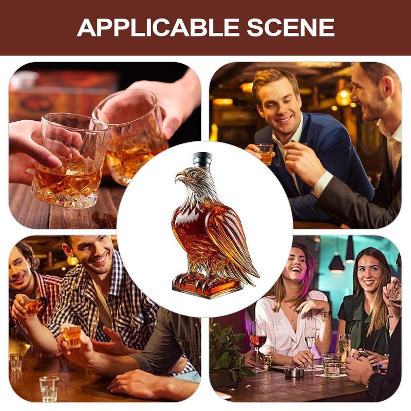 Whiskeyflaska Whiskey Örn Glas Karaff Samlarobjekt Nyhet Behållare För Ölprovning Heminredning Bröllop Fars Dag