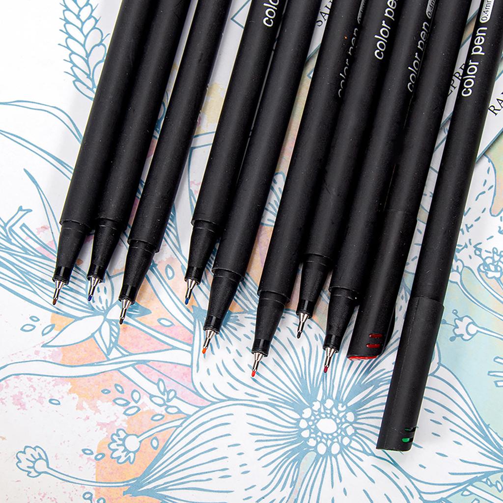 36 Color Fineliner Fine Point Pens 0.4mm Tip Markers for Journaling Writing Note Taking Calendar Agenda Adult Coloring