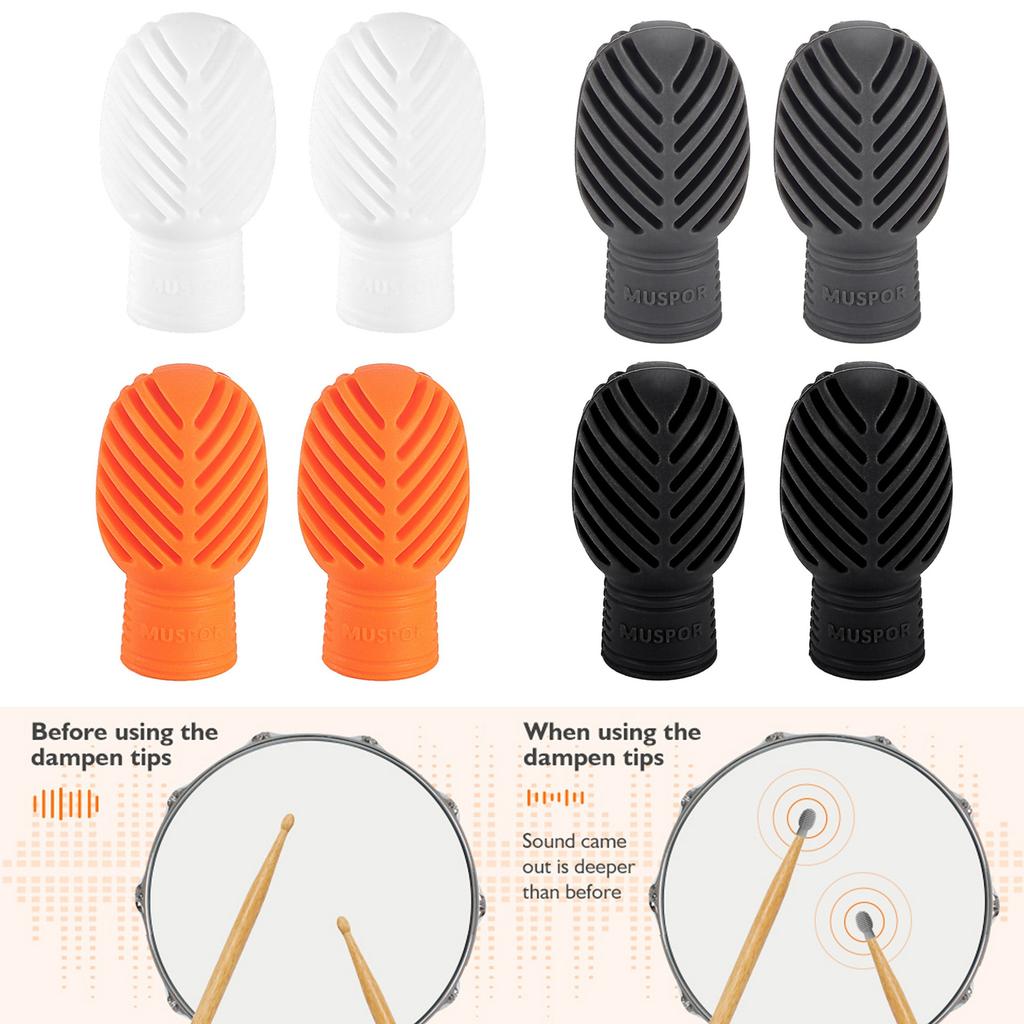 Silicone Mutes for Drum Sticks Mute Pads Practice Techniques Drum Pad Mutes