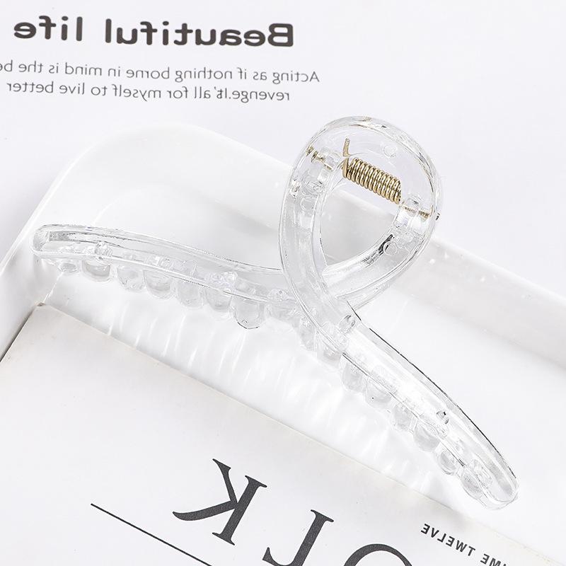 

Новая однотонная заколка-краб, большая заколка-краб для волос, заколка для ванны, заколка для хвостика для женщин, девушек, модные аксессуары для волос, подарок