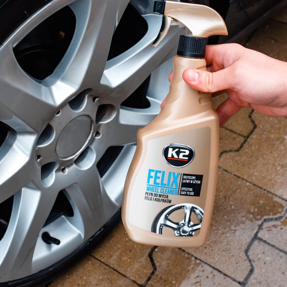 K2 FELIX Wheel & Hubcap Cleaner, 750ml Spray Bottle K167M