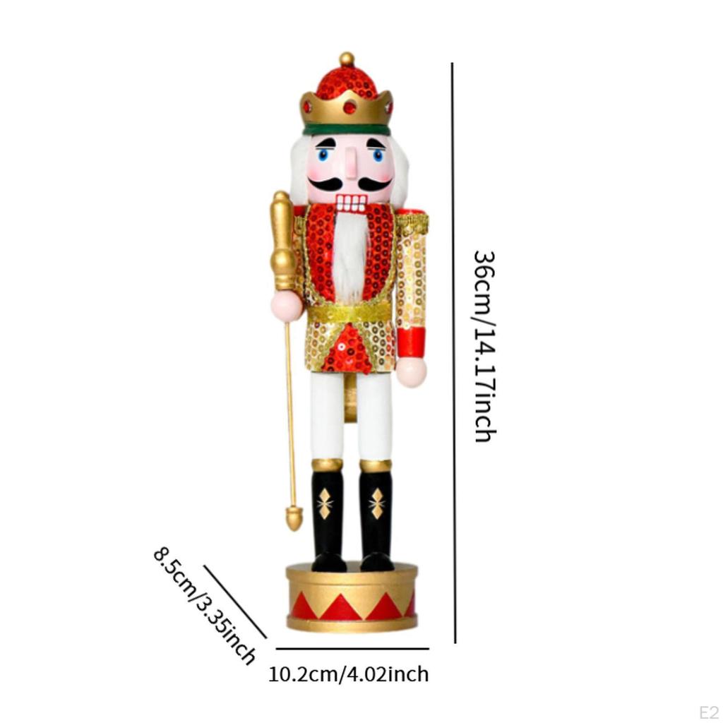 Wooden Nutcracker Figure,Tabletop Centerpieces,Small,Decorative Holiday Craft Puppet Toy