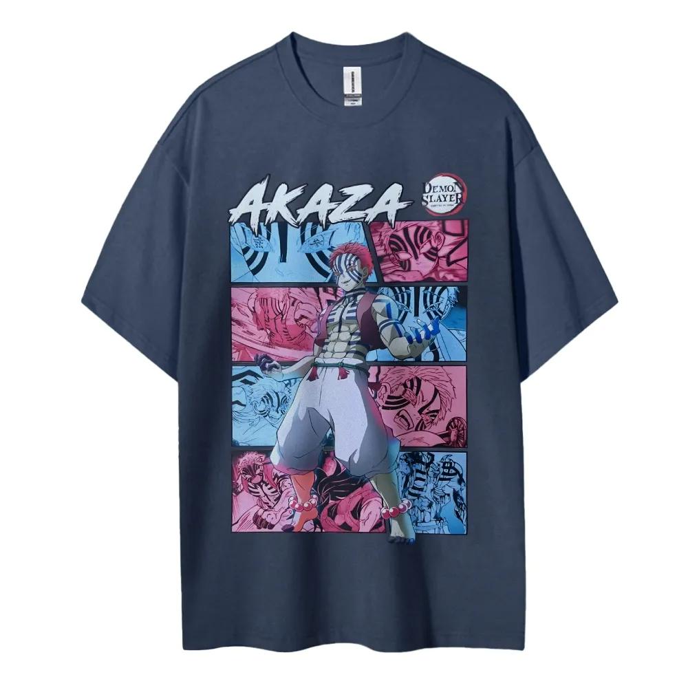 Demon Slayer Printed Short Sleeve Casual Summer Wear Mens Comfortable Clothing Mens Clothing Short Sleeve Half Sleeve Top