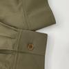 Max Mara 113109126 Khaki Cotton Belted Trousers Bottoms 42 khakiUsed