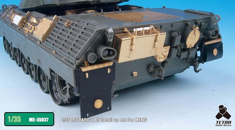 Tetra Model Seria ME Niemiecki czołg Leopard 1A5 Części plastikowe ME3537 1/35 (MĘŻCZYŹNI)
