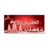 Red Christmas Anti Slip Kitchen Floor Mat, Absorbent Anti Fatigue Decorative Carpet, Indoor Home Decoration