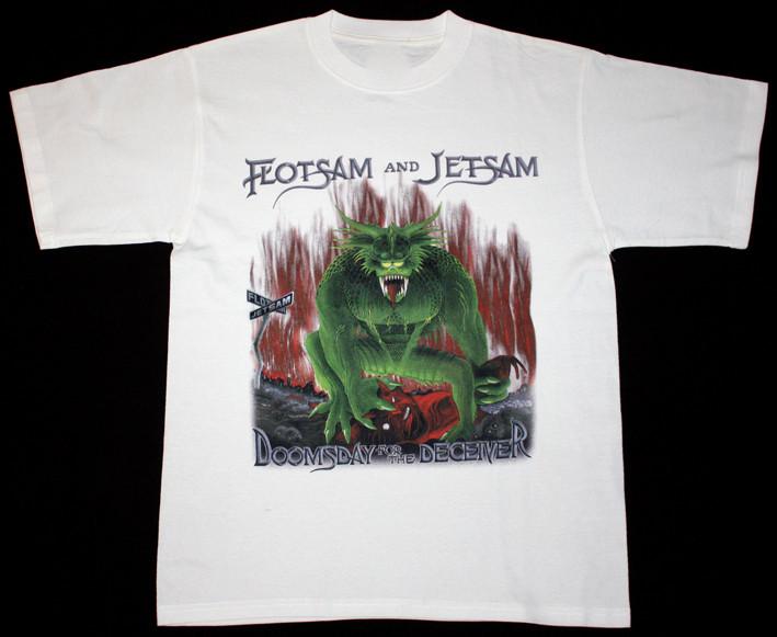 FLOTSAM AND JETSAM DOOMSDAY FOR THE DECEIVER Белая Футболка AE157 Унисекс Футболка XL