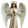 2D Acrylic Jesus Nativity Ornament Angel Wing Table Sign with Base Home Office Desktop Bookshelf Religious Christmas Decoration